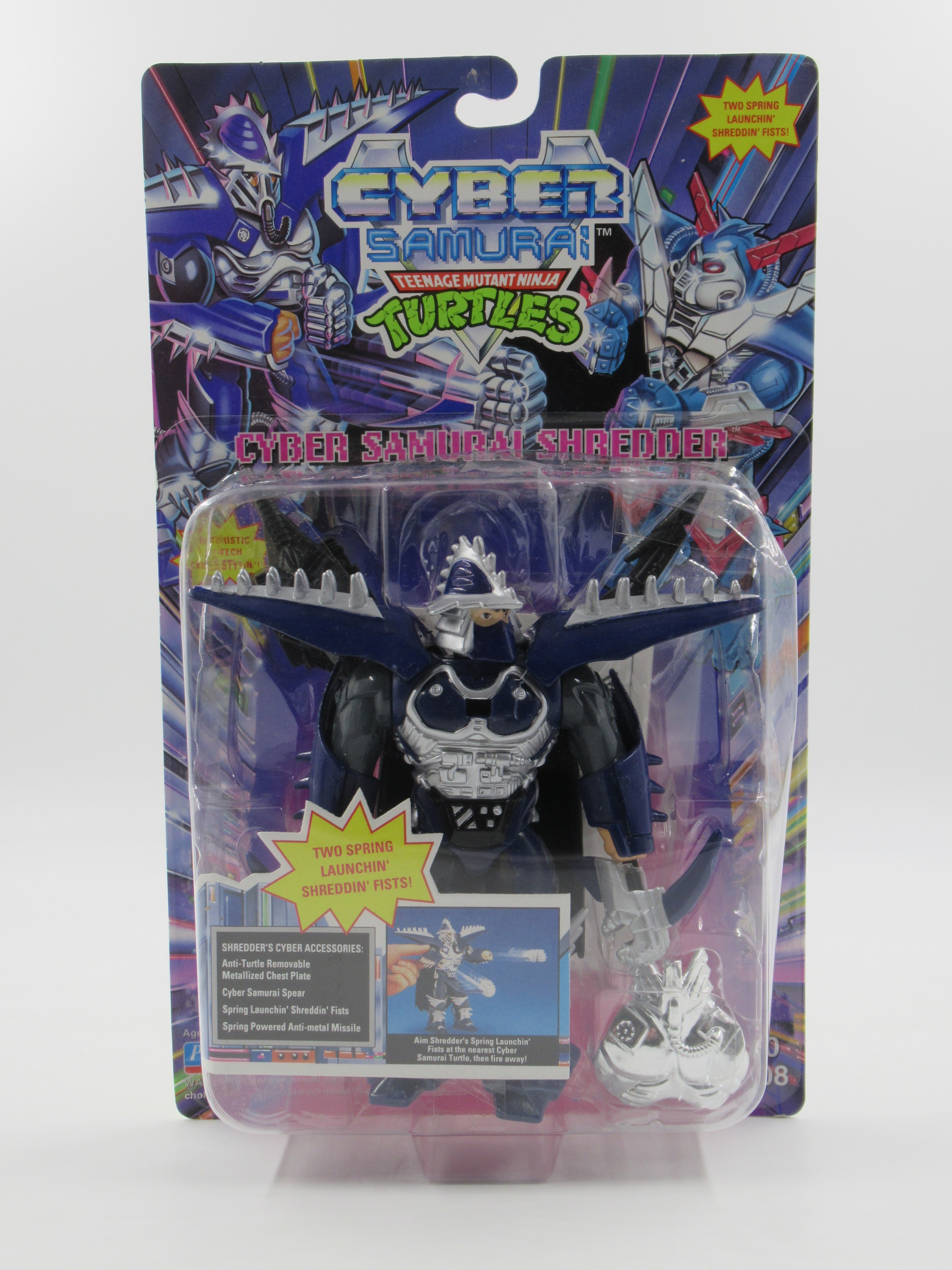 Teenage Mutant Ninja Turtles Cyber Samurai Shredder (Black Weapons) 5.5" Figure TMNTs - Playmates (1994)